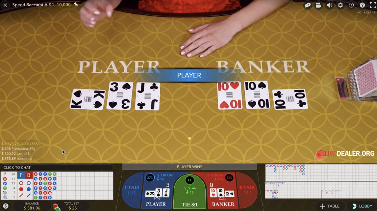 Baccarat - Gameplay - bigwin888m