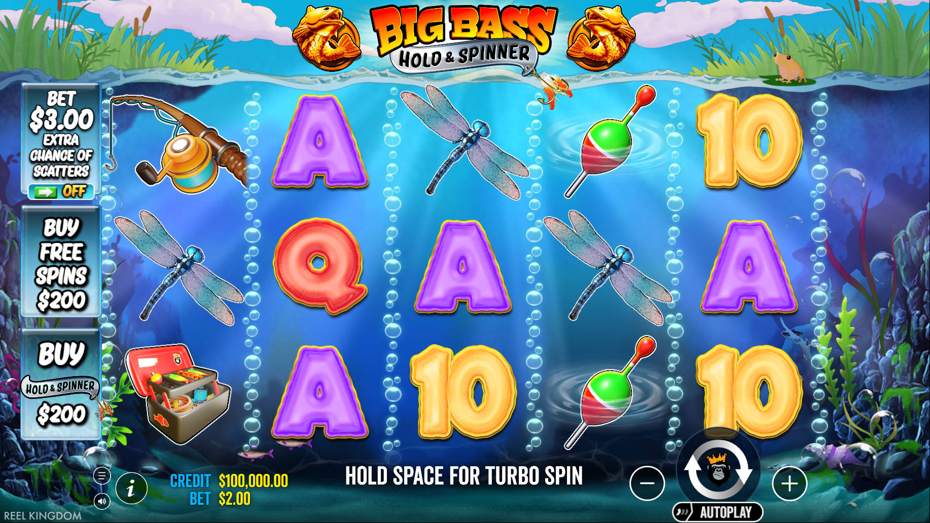 Big Bass Hold and Spinner - Game Interface - bigwin888m