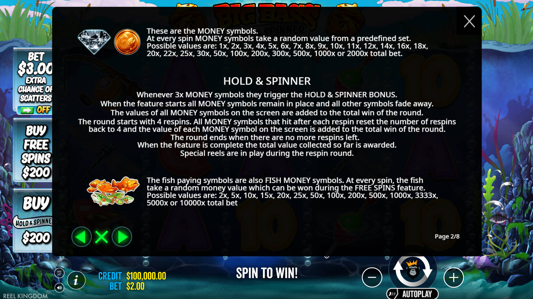 Big Bass Hold and Spinner - Game Rules 2 - bigwin888m