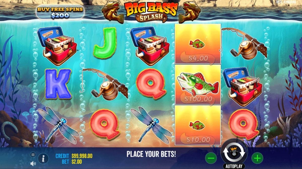 Big Bass Splash Slot - Interface - bigwin888m