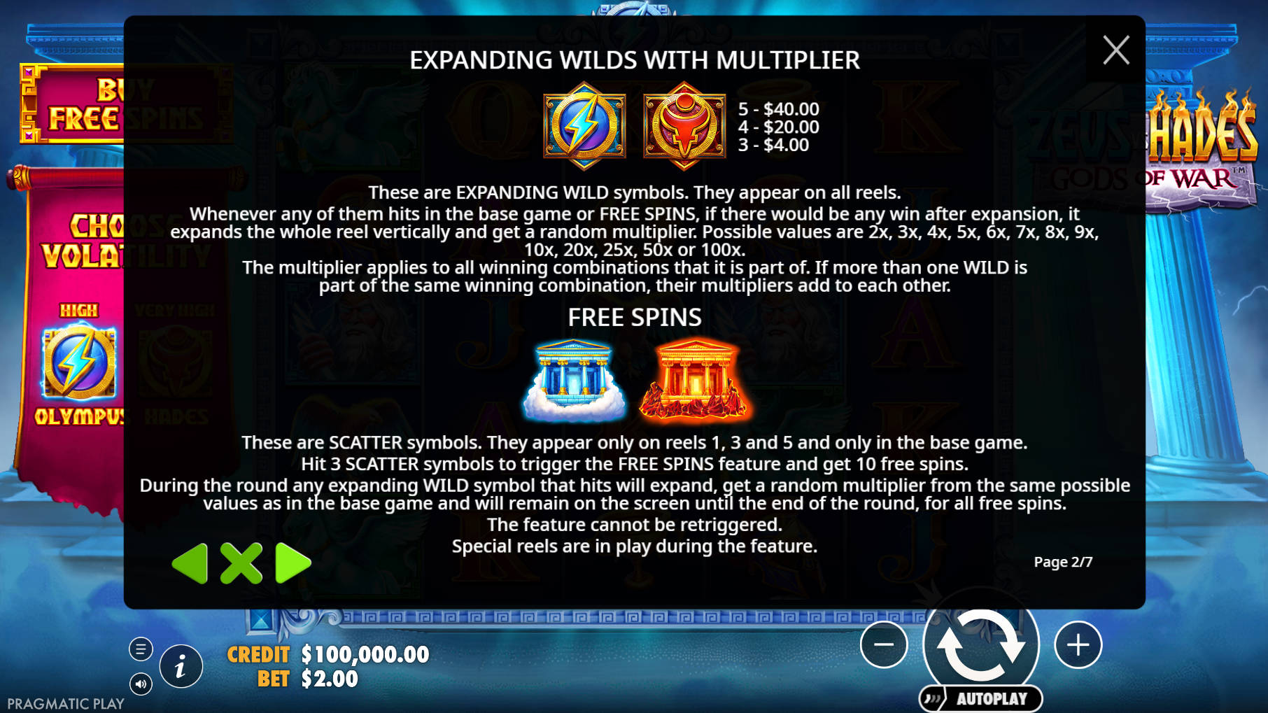 Zeus vs Hades Gods of War Slot - Multiplier - bigwin888m