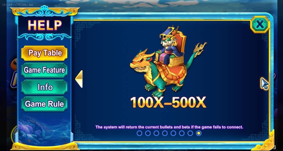 Dragon Fishing II - Paytable - bigwin888m