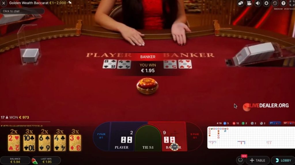 Golden Wealth Baccarat - Gameplay- bigwin888m