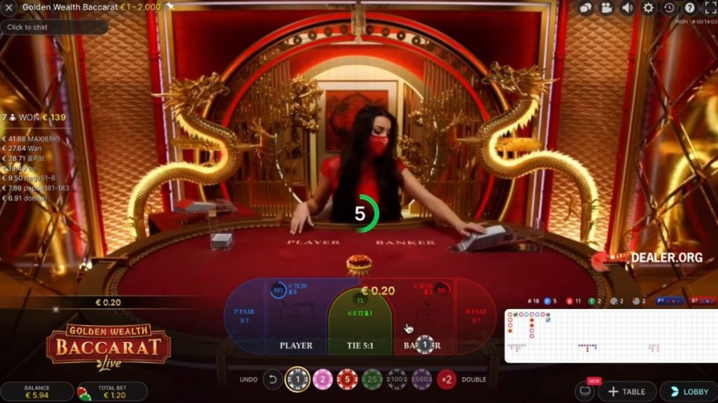 Golden Wealth Baccarat - Interface - bigwin888m